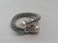 Stardust Pear Toggle Ring - Sterling Silver - L - Links of London