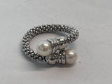 Stardust Pear Toggle Ring - Sterling Silver - L - Links of London