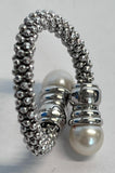 Stardust Pear Toggle Ring - Sterling Silver - L - Links of London