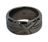 LINKS OF LONDON Men's Sterling Silver Ruthenium Vermeil Union Jack Ring S NEW