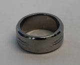 2012 Union Jack Band Ring - Ruthenium Plater - W - Links of London