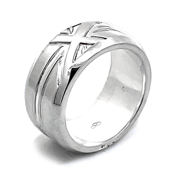 LINKS OF LONDON Men's Sterling Silver 925 2012 Union Jack Flag Ring R NEW