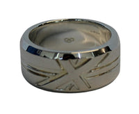 2012 Union Jack Band Ring - Sterling Silver - U - Links of London