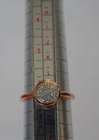 LINKS OF LONDON Ladies Silver 925 RGV Diamond Essential Round Pave Ring N NEW