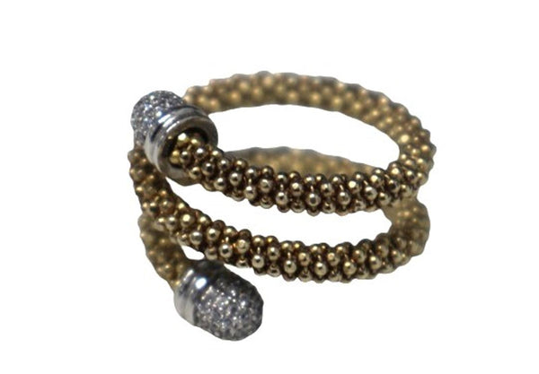 LINKS OF LONDON Ladies Yellow Gold Vermeil 925 Stardust Wrap Ring UK N NEW