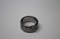 2012 Union Jack Band Ring - Ruthenium Plater - R - Links of London