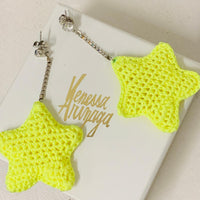 VANESSA ARIZAGA Drop Ladies Yellow Shooting Star Silver Plate Earring NEW RRP215