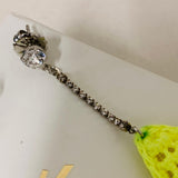 VANESSA ARIZAGA Drop Ladies Yellow Shooting Star Silver Plate Earring NEW RRP215