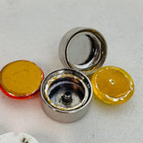 SUNNEI Stud Large Yellow Stone Back To Back Ladies Orange Earrings NEW RRP175