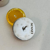 SUNNEI Stud Large Yellow Stone Back To Back Ladies Orange Earrings NEW RRP175