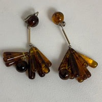 VALET STUDIO Dangle Brown Earrings Ladies Tortoiseshell Teardrops NEW RRP160