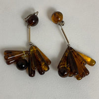 VALET STUDIO Dangle Brown Earrings Ladies Tortoiseshell Teardrops NEW RRP160