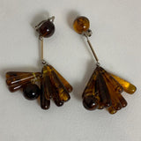 VALET STUDIO Dangle Brown Earrings Ladies Tortoiseshell Teardrops NEW RRP160