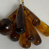 VALET STUDIO Dangle Brown Earrings Ladies Tortoiseshell Teardrops NEW RRP160