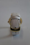 VERSACE Ladies V-Essential Stainless Steel White Leather Strap Watch NEW
