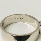 GIVENCHY Silver Men's  Bangle 4G Cuff Logo Lock Bracelet NEW
