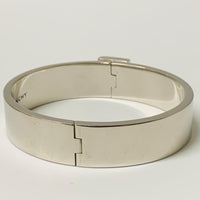 GIVENCHY Silver Men's  Bangle 4G Cuff Logo Lock Bracelet NEW