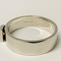 GIVENCHY Silver Men's  Bangle 4G Cuff Logo Lock Bracelet NEW