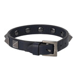 VALENTINO GARAVANI Rockstud Bracelet Black Gun Mental Grey NEW RRP250