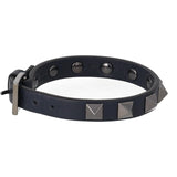 VALENTINO GARAVANI Rockstud Bracelet Black Gun Mental Grey NEW RRP250