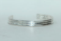 LINKS OF LONDON Men's 2020 Sterling Silver Triple Stack Cuff Bracelet NEW RRP225