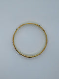 MONDO MONDO Ladies Gold-Plated Brass Fortuna Bangle Bracelet One Size NEW