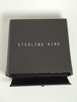 STERLING KING Ladies Blue & Silver Frida Crystal Drop Earrings One Size NEW