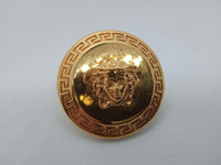 VERSACE Ladies Tribute Gold Medusa Round Stud Earrings One Size NEW