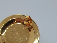 VERSACE Ladies Tribute Gold Medusa Round Stud Earrings One Size NEW