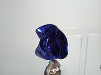 STERLING KING Ladies Blue & Silver Flashback Fold Drop Earrings One Size NEW