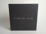 STERLING KING Ladies Blue & Silver Flashback Fold Drop Earrings One Size NEW