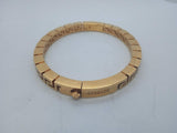 VERSACE Ladies Gold Plated Greca Motif Cut-Out Bangle Size M RRP430 NEW