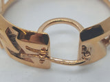 VERSACE Ladies Gold Plated Motif Cut-Out Hoop Earrings One Size RRP430 NEW