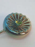 VALENTINA BRUGNATELLI Ladies Gold-Tone/Green Alexa Olivine Earrings OS NEW