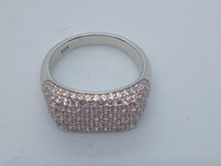 TOM WOOD X NINA SANDBECH Ladies Pink Pave 925 Michael Baby Belle Ring UK M NEW