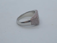 TOM WOOD X NINA SANDBECH Ladies Pink Pave 925 Michael Baby Belle Ring UK M NEW
