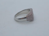 TOM WOOD X NINA SANDBECH Ladies Pink Pave 925 Michael Baby Belle Ring UK M NEW