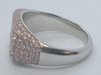 TOM WOOD X NINA SANDBECH Ladies Pink Pave 925 Michael Baby Belle Ring UK M NEW