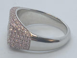 TOM WOOD X NINA SANDBECH Ladies Pink Pave 925 Michael Baby Belle Ring UK M NEW