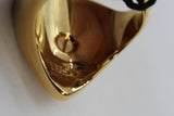 VERSACE Ladies Gold Tone Medusa Plectrum Signet Ring IT11/K1/2 NEW RRP230