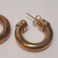 LAURA LOMBARDI Mini Icona Hoop Mini Tube Earrings OS NEW RRP 90