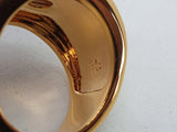 VERSACE Men's Gold Greca Detail Medusa Head Signet Ring Size IT15/UK N NEW