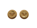 VERSACE Ladies Gold-Tone Tribute Medusa Greca Stud Earrings One Size NEW