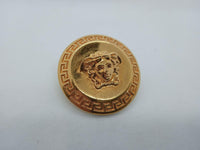 VERSACE Ladies Gold-Tone Tribute Medusa Greca Stud Earrings One Size NEW