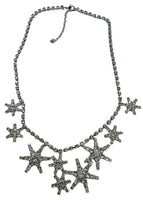 JENNIFER BEHR Ladies Nashira Silver Tone Star Crystal Necklace OS NEW RRP600