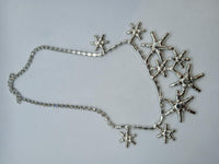 JENNIFER BEHR Ladies Nashira Silver Tone Star Crystal Necklace OS NEW RRP600