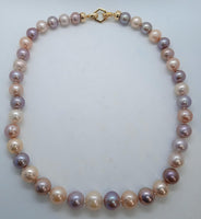 SYDNEY EVAN Ladies Multi-Coloured 18K Yellow Gold Pearl Necklace OS NEW RRP5860