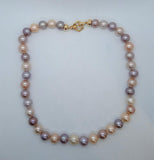 SYDNEY EVAN Ladies Multi-Coloured 18K Yellow Gold Pearl Necklace OS NEW RRP5860