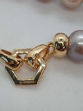 SYDNEY EVAN Ladies Multi-Coloured 18K Yellow Gold Pearl Necklace OS NEW RRP5860