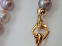 SYDNEY EVAN Ladies Multi-Coloured 18K Yellow Gold Pearl Necklace OS NEW RRP5860